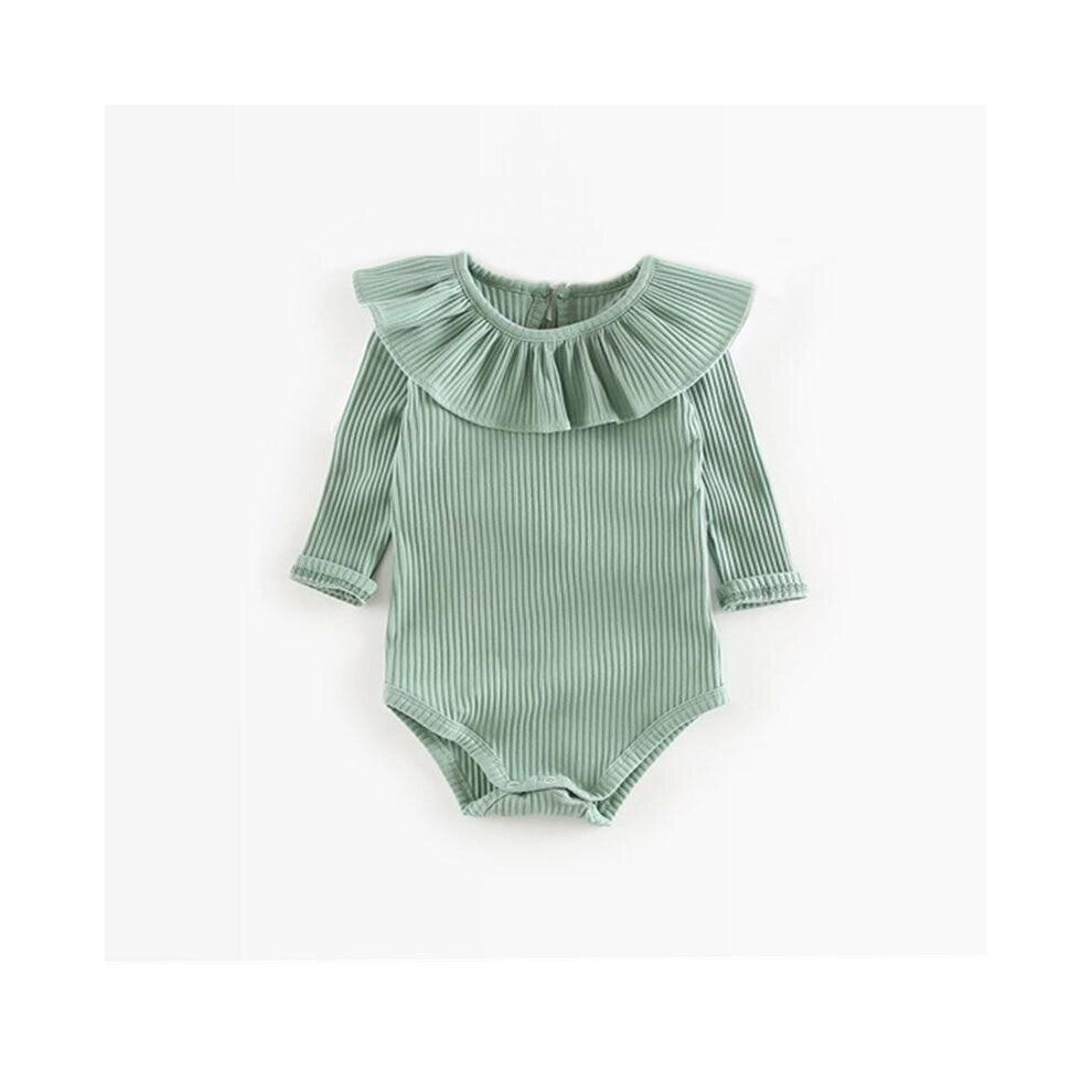 (Green girl roMper, 24M) Baby Long Sleeve Rompers Newborn Clothes for 0-2 Years