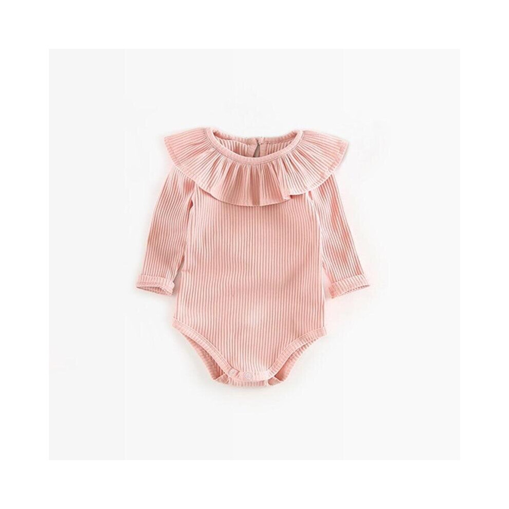 (Pink girl roMpers, 6M) Baby Long Sleeve Rompers Newborn Clothes for 0-2 Years