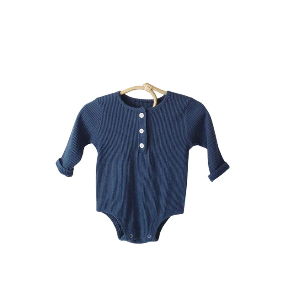 (Blue boy roMper-200001438, 18M) Baby Long Sleeve Rompers Newborn Clothes for 0-2 Years