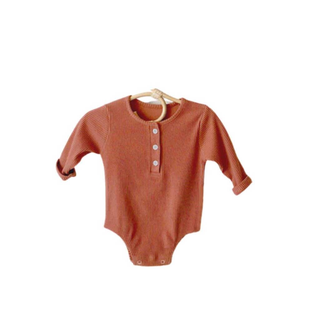 (Orange boy roMper, 9M) Baby Long Sleeve Rompers Newborn Clothes for 0-2 Years