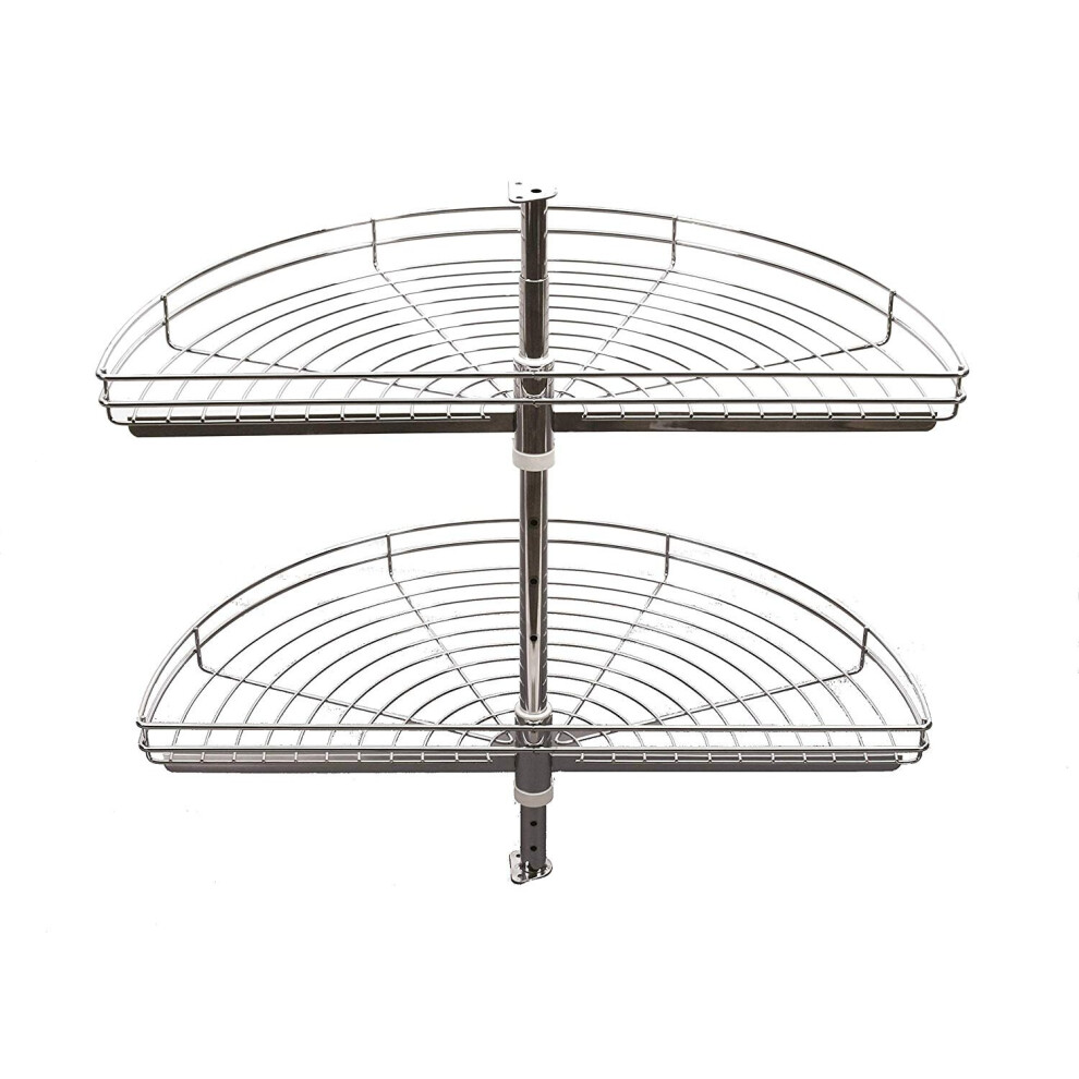 (Ã600, White) Half carousel - kitchen storage system