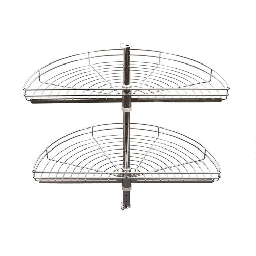 (Ø750, Chrome) Half carousel - kitchen storage system