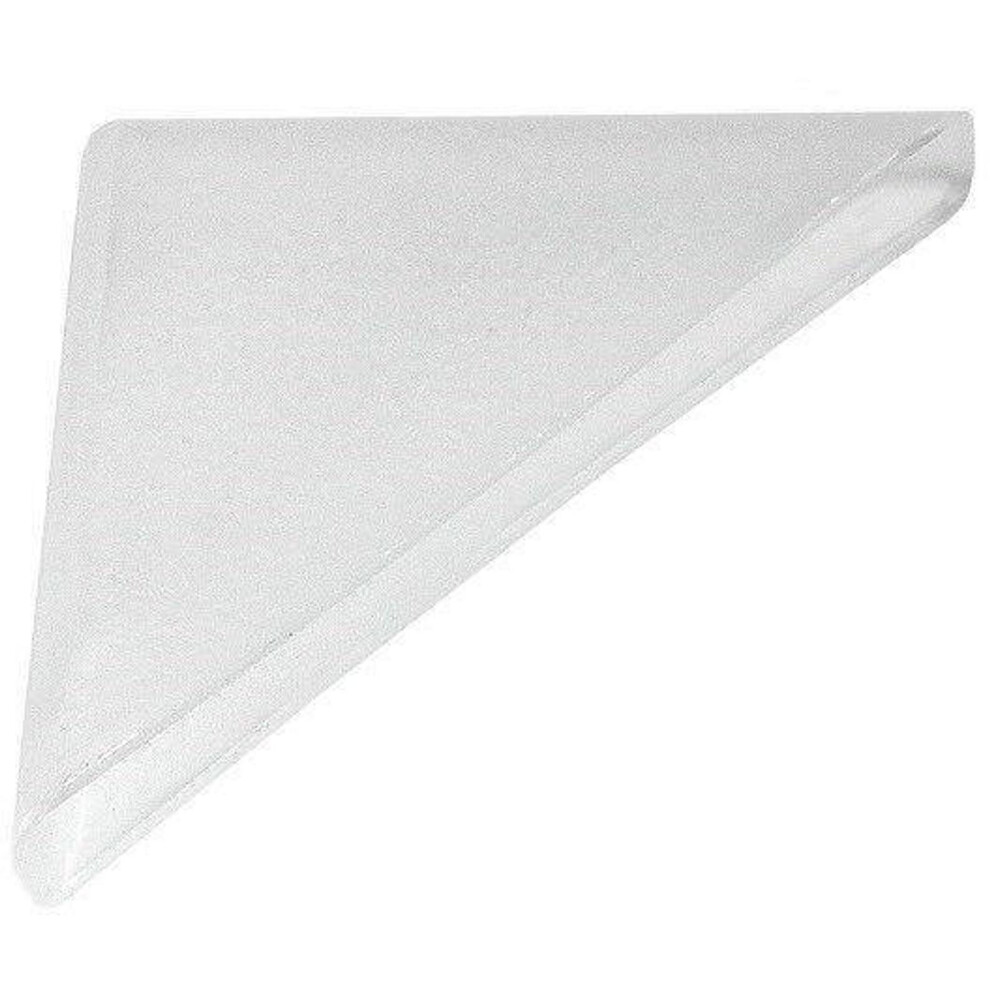 Taskar White (500) Glass Corner Protectors 4Mm /Clear Plastic X 4 To 500