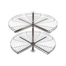 (Ø600, Grey) Three quarter carousel - kitchen storage system