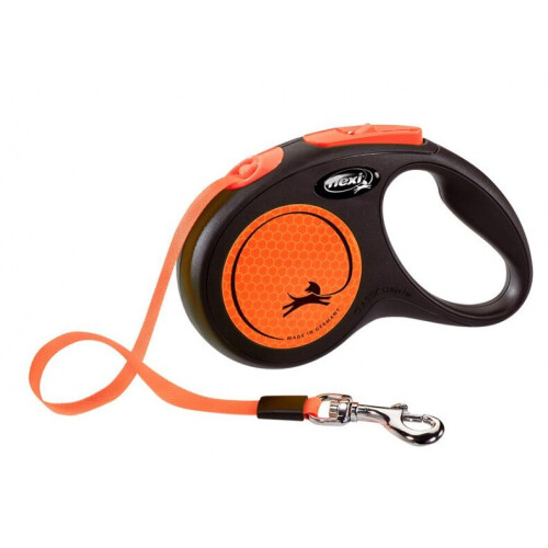 flexi rolling line New Neon 5 metres black/orange