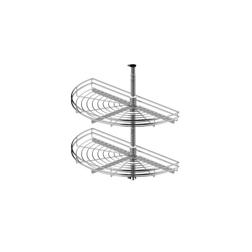 (Ø750, Chrome) Half carousel - kitchen storage system 1