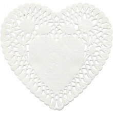 heart-shaped napkins 10 cm 30 pieces