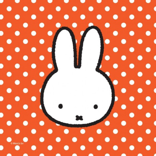 napkins Miffy 20 pieces red 33 x 33 cm