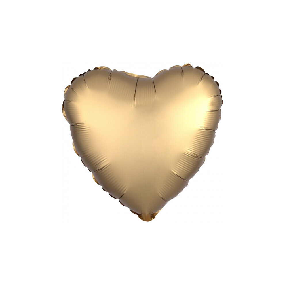 foil balloon Luxe Jade heart 43 cm gold