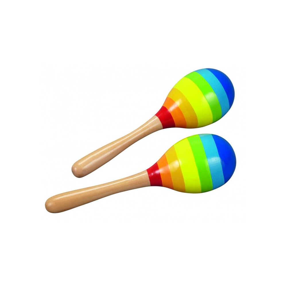 Wood Stripes maraca: 20 cm