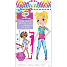Mode-Skizzenbuch - CRAYOLA - Mode-Kreationen - 5 Modelle - 40 Kleidungsstücke - Unisex