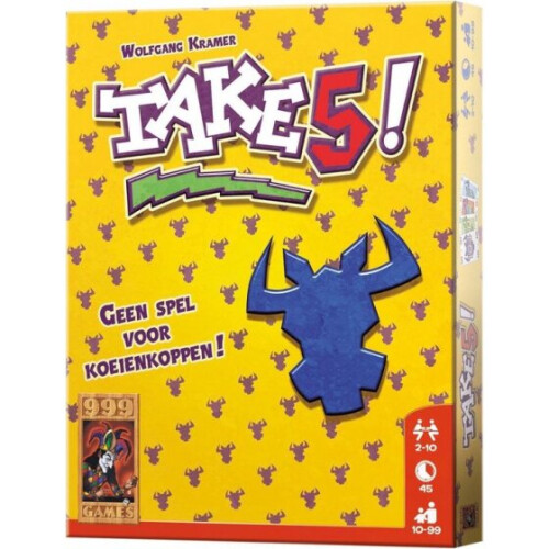 card game Take 5! cardboard yellow 105-piece