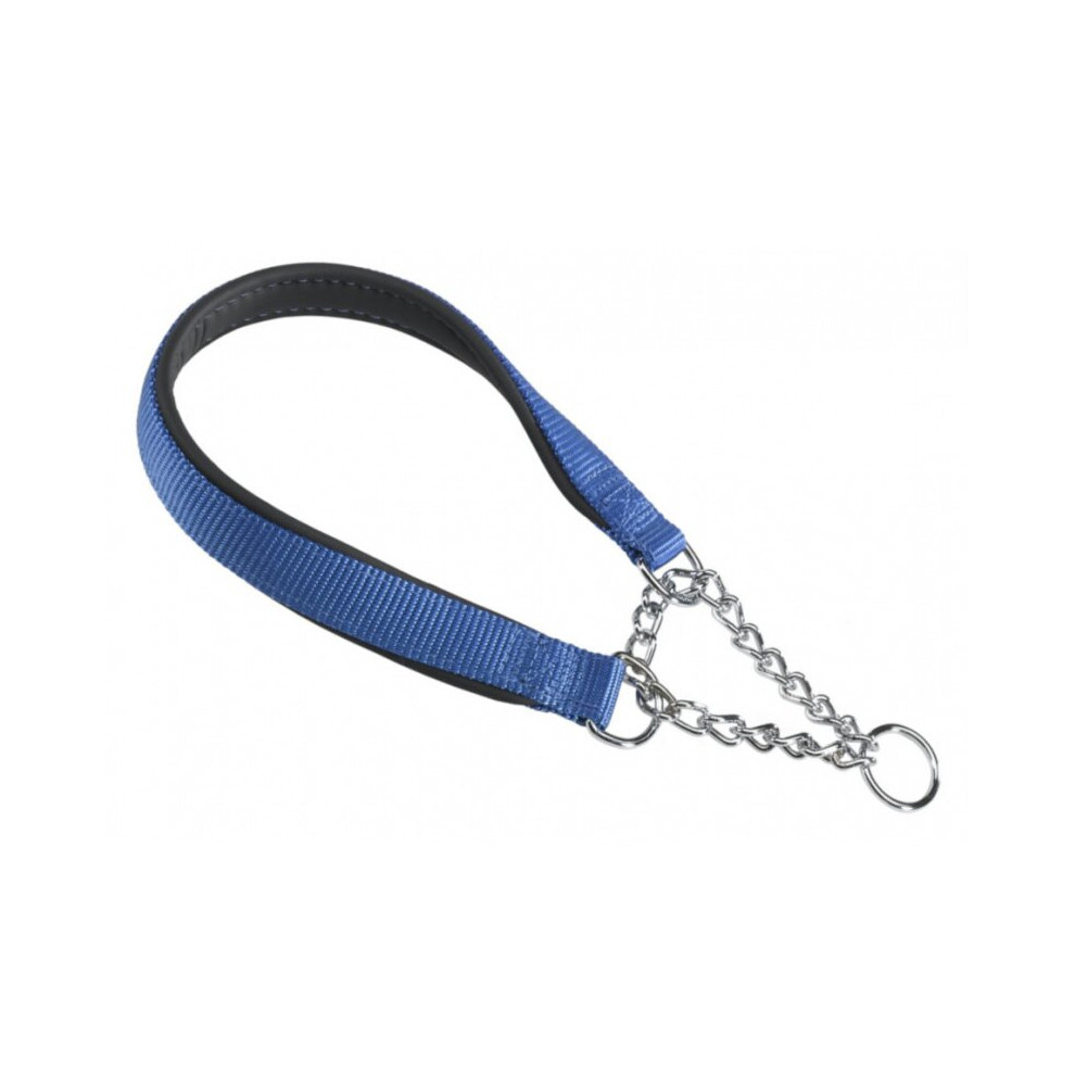 dog collar Daytona 45 x 1.5 cm steel/nylon blue