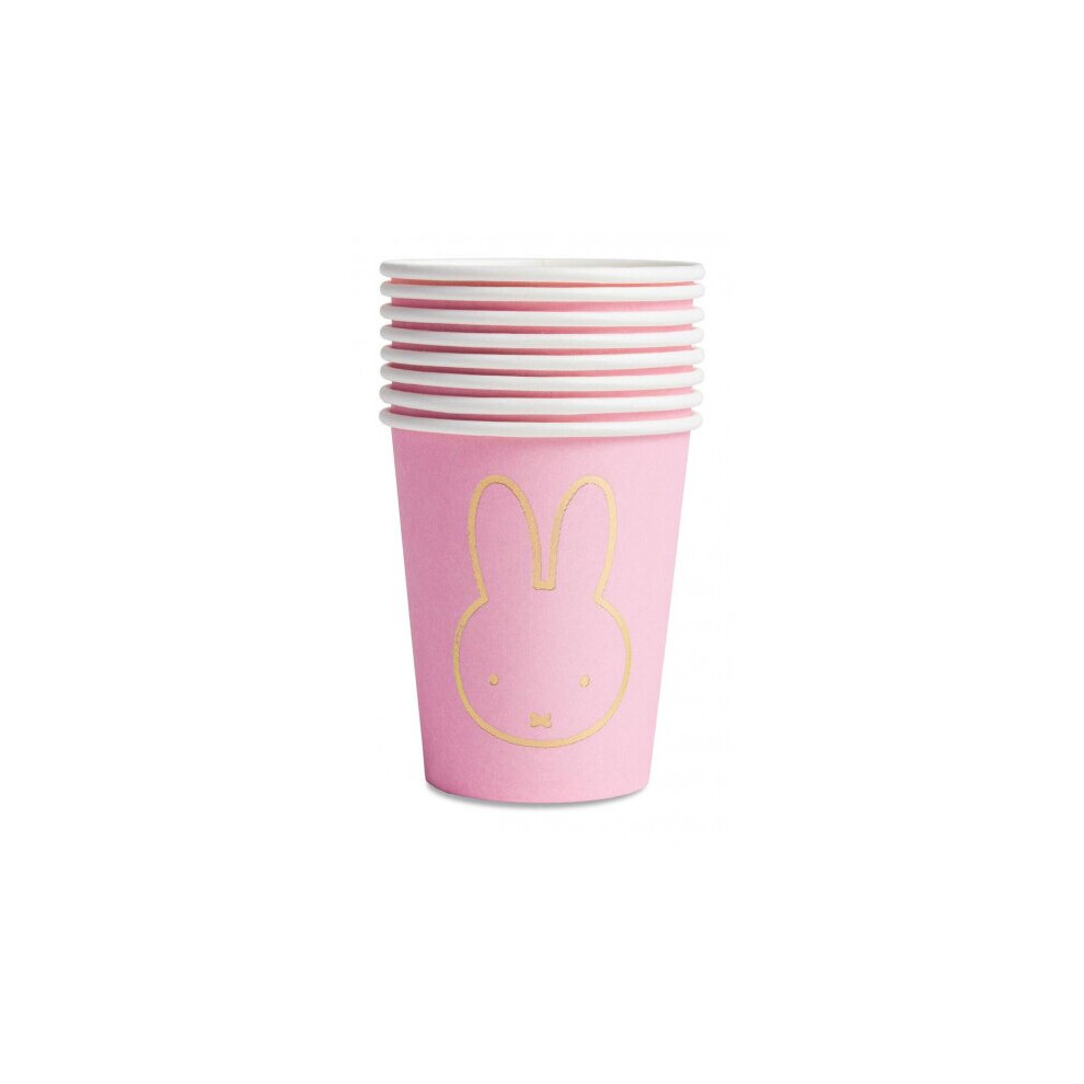 cups Miffy baby paper pink 8 pcs