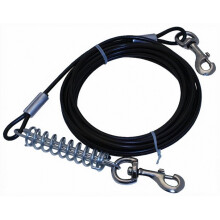 mooring line Tie Out Cable 470 cm stainless steel black