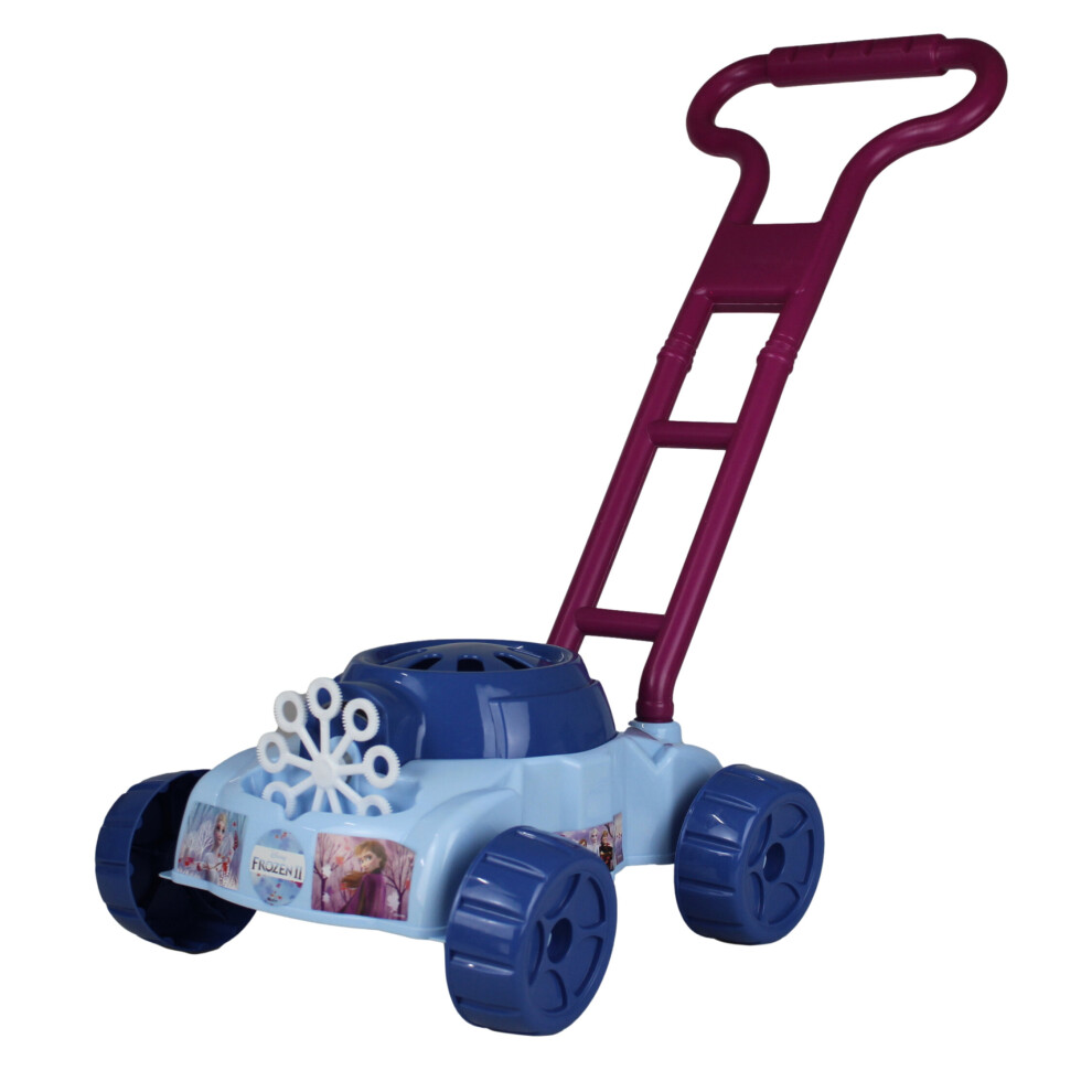 Disney Frozen Motorized Bubble Mower Push Along Children Toy Lawn Mower Outdoor