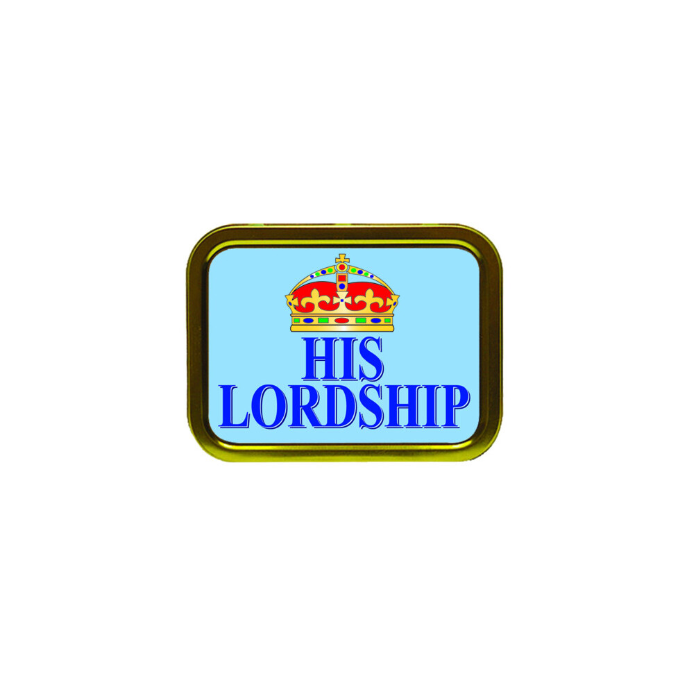 Personalised Gift Products His Lordship Tobacco Tin Gift & Smoking Products
