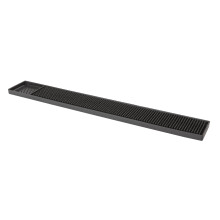 Deluxe Black Rubber Bar Mat 24in x 3in - Durable, Shape-Retaining, 0.520kg | bm.3620