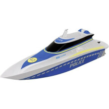 RC speedboat Police junior/unisex blue/white 35 cm