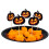 12 Scary Pumpkin Picks 12 cm 2