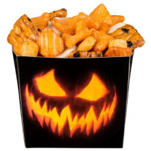 party trays Creepy Pumkin13 cm paper black 6 pieces