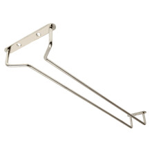 Beaumont Home Bar Accessories Stylish 16" Chrome Finish Stemmed Glass Hanger