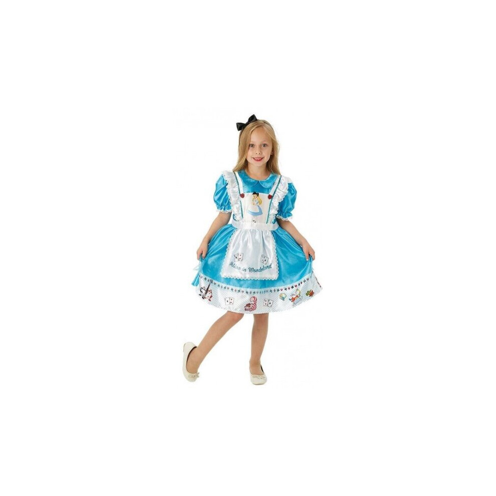 dress up Alice in Wonderland girls blue mt S