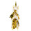 mini-piata unicorn 21 x 17 cm paper white/gold 2