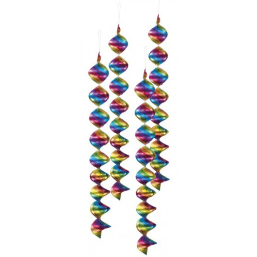 decorative spirals 60 x 5 cm aluminium 4 pieces