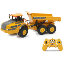 RC articulated dumper Volvo A40G 39,5 x 13,2 cm rubber yellow