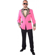 costume jacket Teddy Boy 1950 polyester pink size L