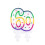 number candle 60 with wax holder 2-piece 1