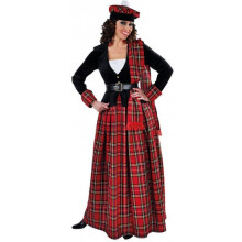 dress kilt ladies polyester red size S