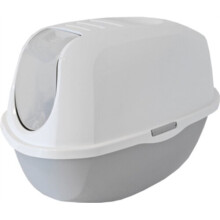 litter box Smart 53 x 39 x 41 cm light grey/white