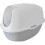 litter box Smart 53 x 39 x 41 cm light grey/white 1