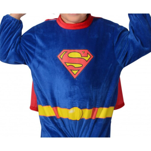 DC Comics costume suit Superman boys blue 2-piece size 68-80 1