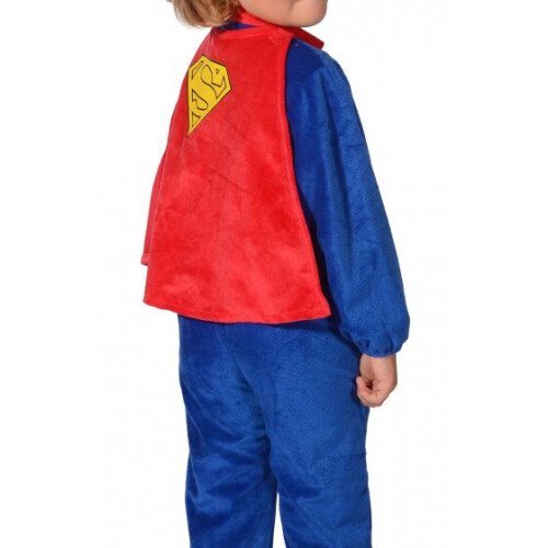 DC Comics costume suit Superman boys blue 2-piece size 68-80 2