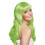 Women's long neon green wig 1