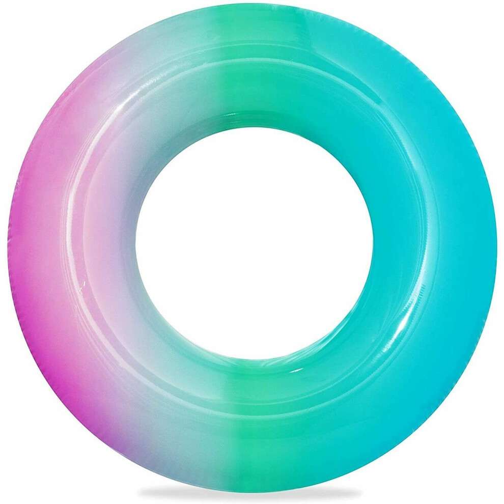 Inflatable Rainbow Swim Ring