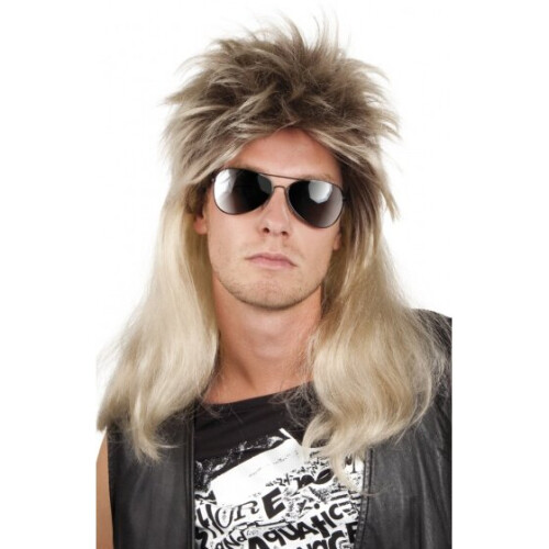 Blonde pop rock wig for men