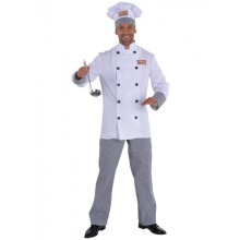 dress up clothing Chef polyester white size XL