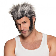 Adult Gray Werewolf Wig with Legs