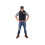 cardigan police men's polyester black one-size 1