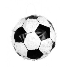 pinata football boys white/black 30 x 30 cm