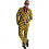 dress suit checkered men's polyester yellow size L 1