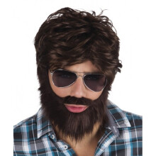 Adult Dude Wig with Beard and Mustache
