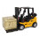 forklift pull-back 14 cm yellow/black 1