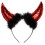 tiara glitter devil ladies polyester red/black 1