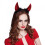 tiara glitter devil ladies polyester red/black 2