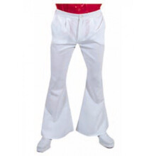 hippie trousers men's polyester white size M